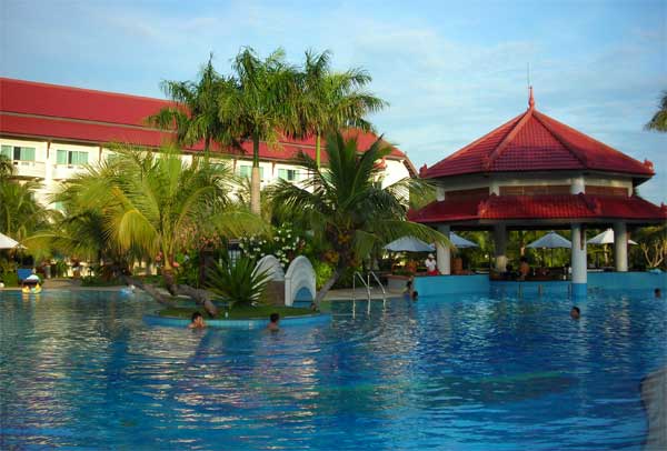 swimming pool at sokha beach resort in sihanoukville, cambodia