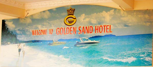 Golden Sand Hotel and Casino in Sihanoukville, Cambodia.