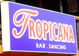 Le Tropicana in Sihanoukville, Cambodia.  Bar Dancing.