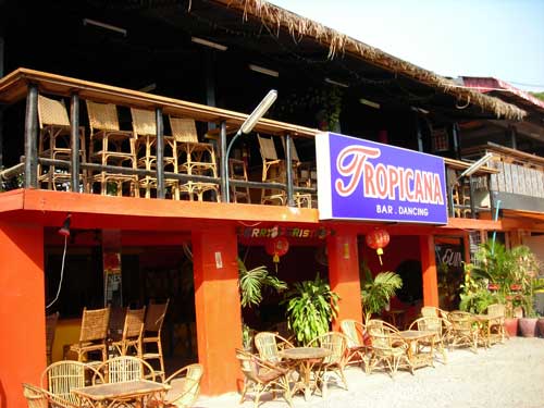 Le Tropicana in Sihanoukville, Cambodia.  Bar Dancing.