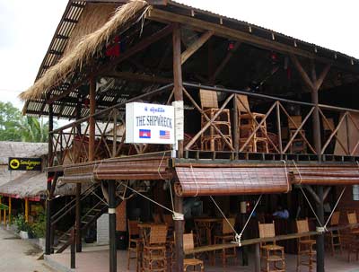 the shipwreck bar, golden lions plaza, sihanoukville, cambodia