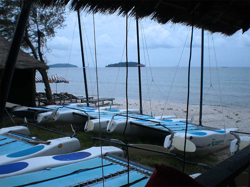 sailboats, otres beach, sihanoukville, cambodia