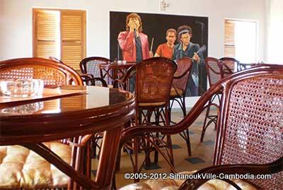 The Wall Bar and Restaurant in Sihanoukville, Cambodia.