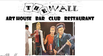 The Wall Bar and Restaurant in Sihanoukville, Cambodia.