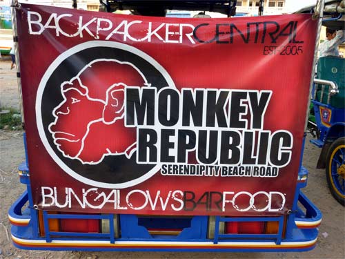 monkey republic, sihanoukville, cambodia