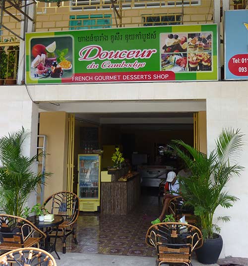 Douceur du Cambodge bakery in sihanoukville, cambodia