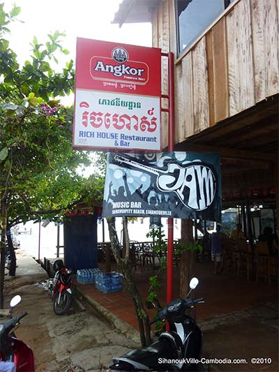 rich house and jam bar in sihanoukville, cambodia