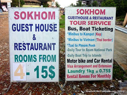 Sokhom 95 Guesthouse Sihanoukville, Cambodia.