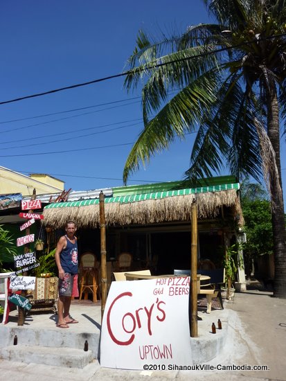 Cory's Uptown Restaurant in Sihanoukville, Cambodia.