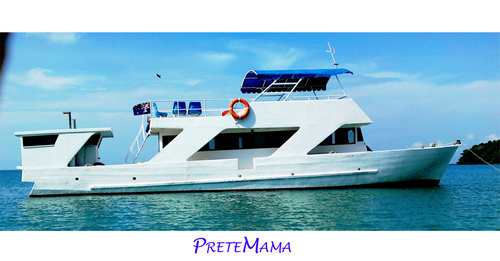 PreteMama Motor Cruiser Yacht in Sihanoukville, Cambodia.