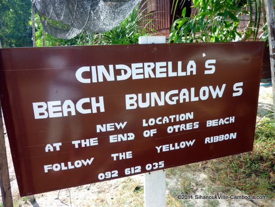 Cinderella's Beach Bungalows, Otres in Sihanoukville, Cambodia.