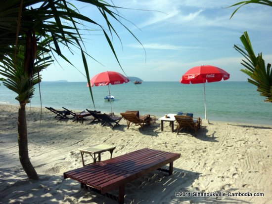 Columbus Beach Bungalows, Otres in Sihanoukville, Cambodia.