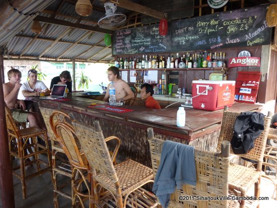 Ritchie's Bar and Restaurant in Sihanoukville, Cambodia.
