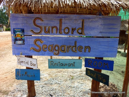 Sun Lord Seagarden Bar & Restaurant in Sihanoukville, Cambodia.