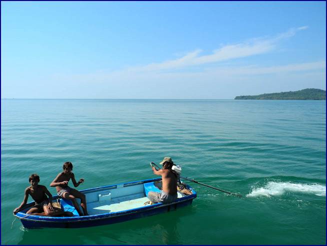 Adventure Charters Cambodia Boat Tours in Sihanoukville, Cambodia.  Koh Ta Kiev Island.