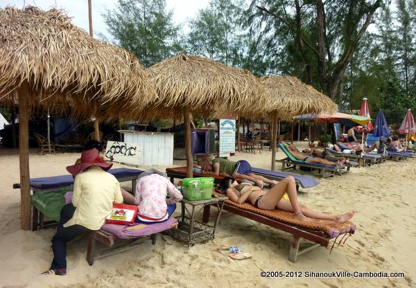 Oocha Beach Bar in Sihanoukville, Cambodia.  Otres Beach.