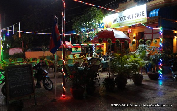 Coconut Tree Restaurant in Sihanoukville, Cambodia.