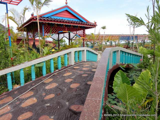 Lin Hav Resort Gardens & Restaurant in Sihanoukville, Cambodia.