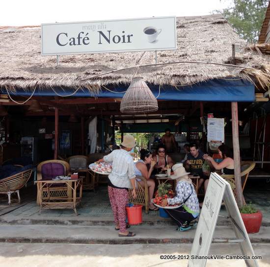 Cafe Noir in Sihanoukville, Cambodia.