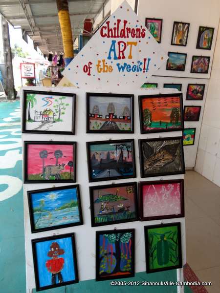Let Us Create Childrens' Paining Gallery in Sihanoukville, Cambodia.