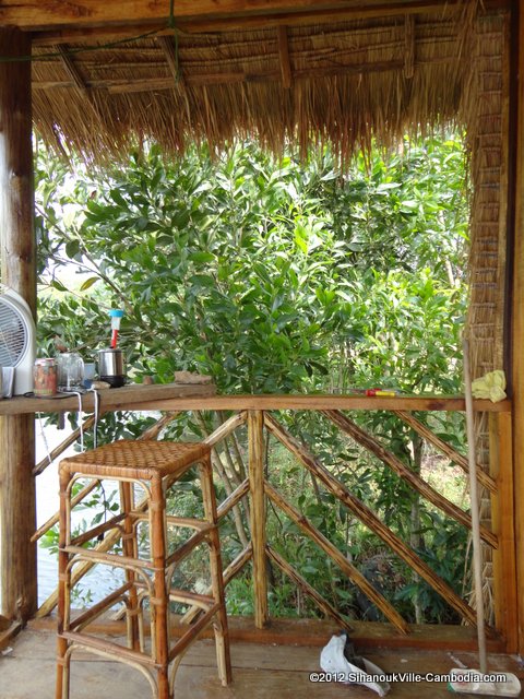 Rock Tree Guesthouse, Bar and Arts in Otres Village.  Sihanoukville, Cambodia.