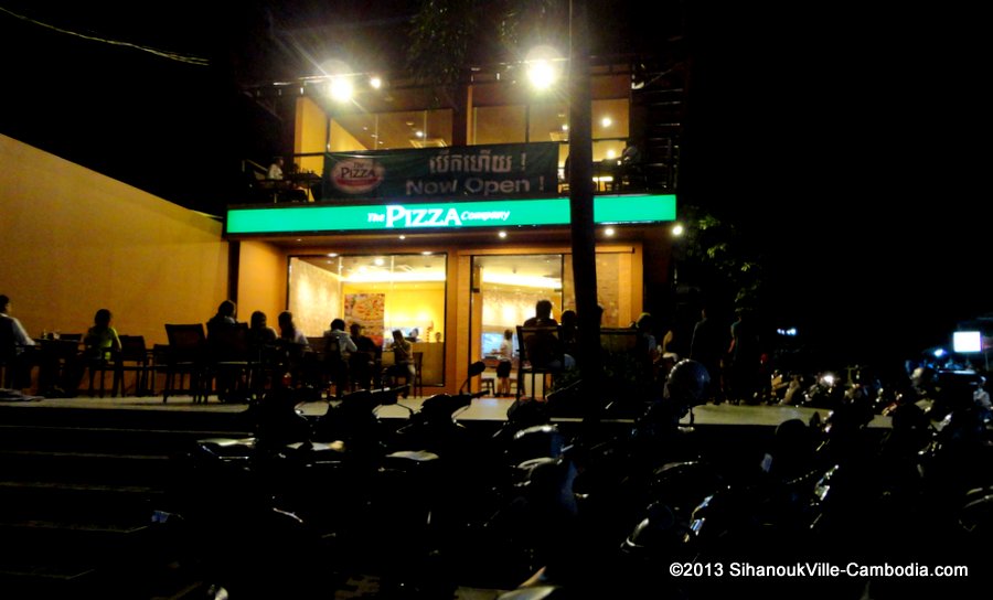 The Pizza Company in Sihanoukville, Cambodia.