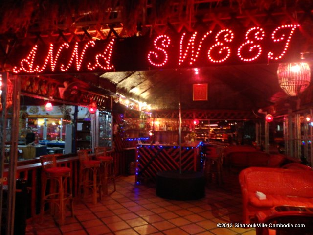 Anna Sweet Bar at SihanoukVille Square.  The New Night Market.  Sihanoukville, Cambodia.