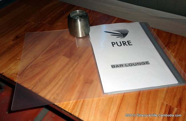 Pure.  Restaurant and Bar in Sihanoukville, Cambodia.