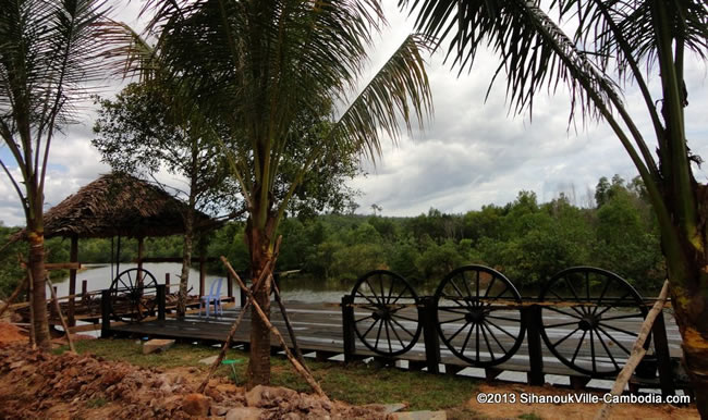 Otres Seaview Resort on Otres River in SihanoukVille, Cambodia.