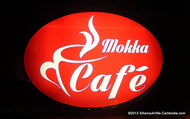 Mokka Cafe in SihanoukVille, Cambodia.