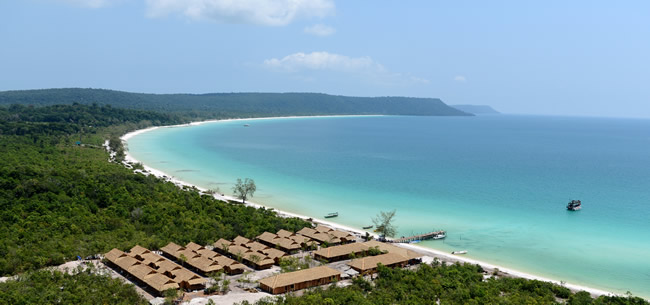 Sok San Beach Resort on Koh Rong Island in SihanoukVille, Cambodia.
