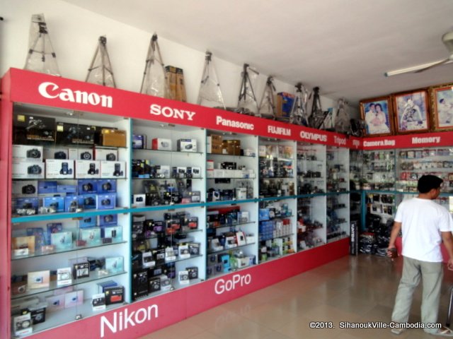 Rasmey Sorya Camera Shop in SihanoukVille, Cambodia.
