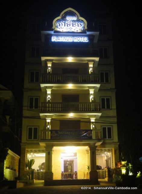 Platinum Hotel in SihanoukVille, Cambodia.