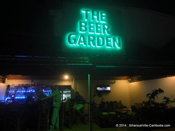 The Beer Garden in SihanoukVille, Cambodia.