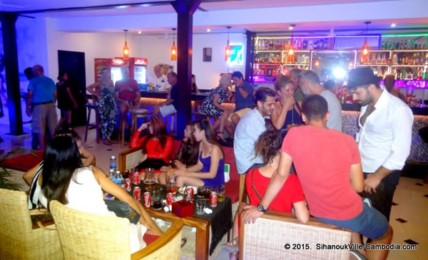 Chiva's Beach Club & Sports Bar in SihanoukVille, Cambodia.