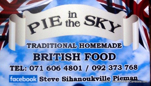 Pie in the Sky English Restaurant in SihanoukVille, Cambodia.