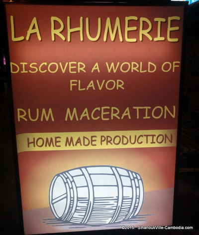 La Rhumerie Home Made Rum in SihanoukVille, Cambodia.