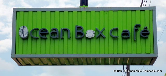 Ocean Box Cafe in SihanoukVille, Cambodia.