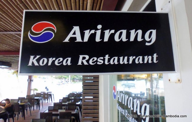 Arirang Korea Restaurant in SihanoukVille, Cambodia.