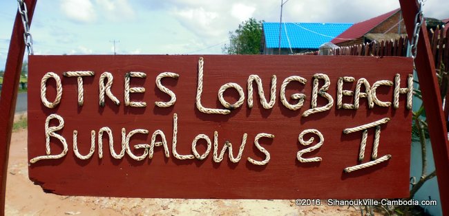 Otres Long Beach Bungalows 2 in SihanoukVille, Cambodia.