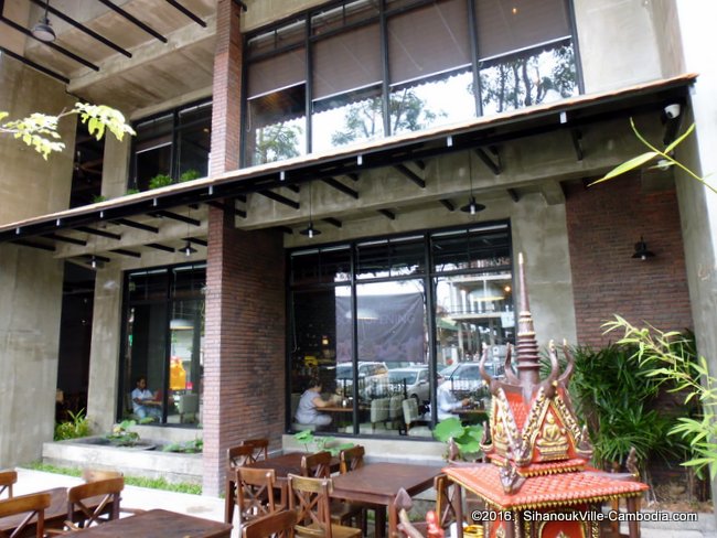 Twin Lotus Coffee Shop and Restaurant in SihanoukVille, Cambodia.
