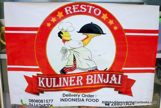 Resto Kuliner Binjai Indonesian Restaurant in SihanoukVille, Cambodia.