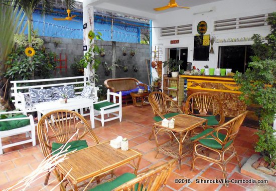 Yellow Breakfast Restaurant in SihanoukVille, Cambodia.