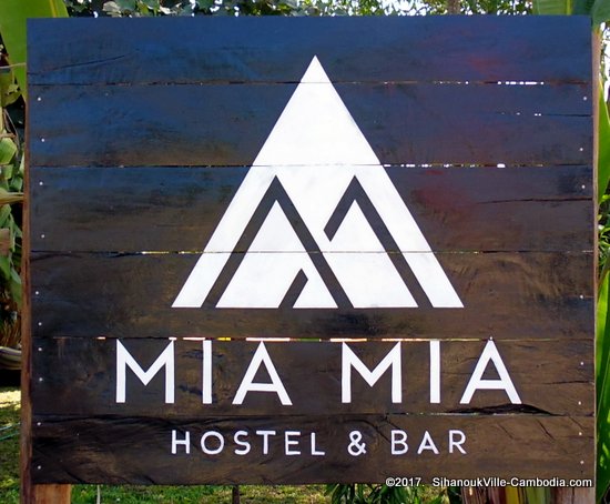 Mia Mia Hostel and Bar in SihanoukVille, Cambodia.
