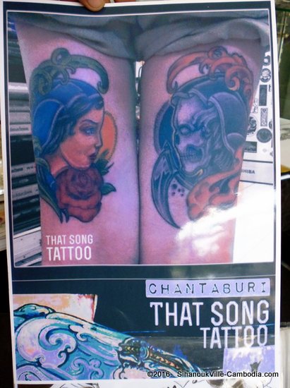 That Song Tattoo in SihanoukVille, Cambodia.