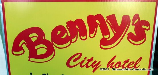 Benny's City Hotel in SihanoukVille, Cambodia.