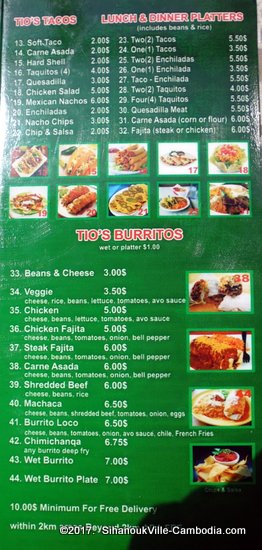 Tio Tacos in SihanoukVille, Cambodia.