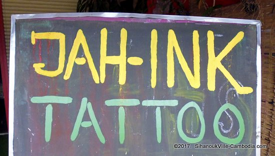 Jah Ink Tattoo Studio in SihanoukVille, Cambodia.