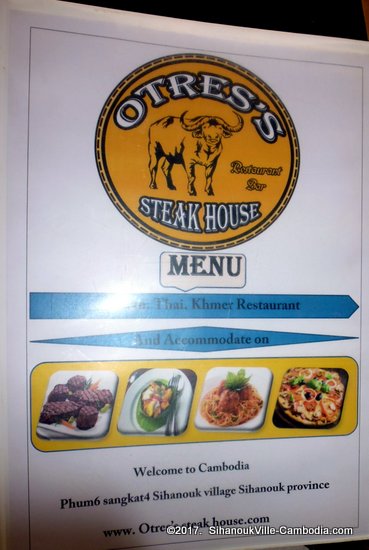 Otres's Steak House in SihanoukVille, Cambodia.