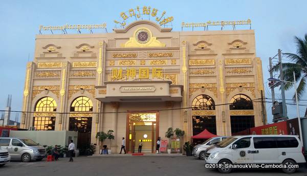 The God of Wealth Casino in SihanoukVille, Cambodia.